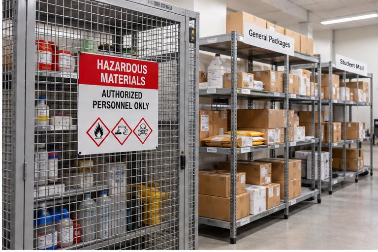 How Package Tracking Software Handles Restricted and Hazardous Material Deliveries in the Mailroom